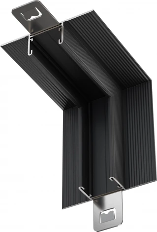 Коннектор угловой внутренний, встраиваемый, черный Maytoni Accessories for tracks Basity TRA172ICL-12B