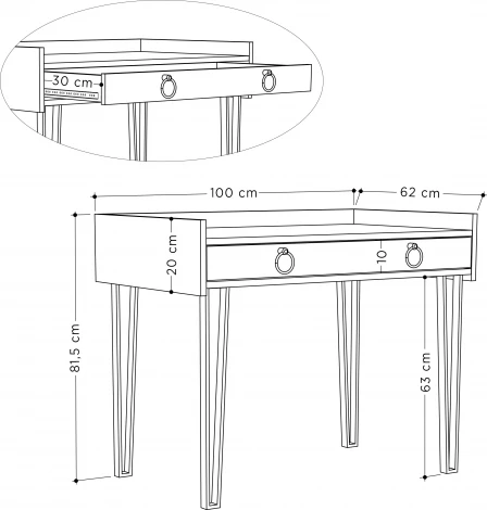 Стол письменный SPONGE STUDY TABLE LEVE  арт.LEV00175