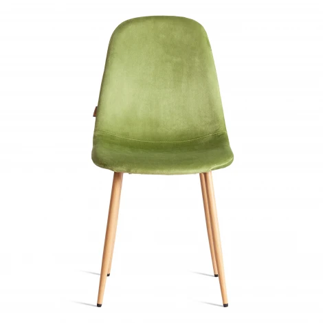 Стул Breeze/Бриз (мод. JSC-58)/2 шт. в упаковке велюр/металл, 44х53х86см, зеленый HLR54/натуральный (Комплект из 2 шт.) Tetchair 24492
