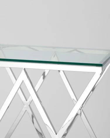 Журнальный стол Stool Group 55*55 ИНСИГНИЯ серебро УТ000001506