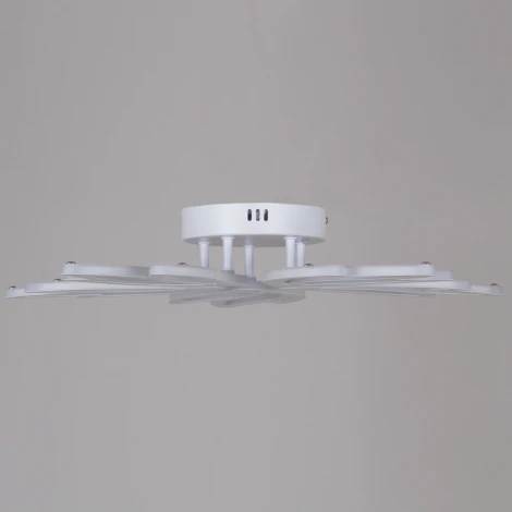 Потолочная люстра светодиодная на штанге с пультом с регулировкой цветовой температуры, яркости и ночным режимом Reluce 09862-0.3-05 WH