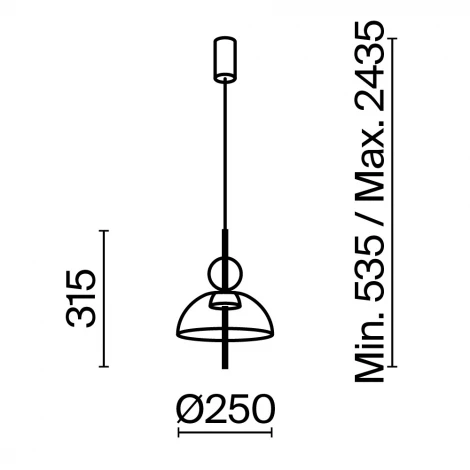 Подвесной светильник Maytoni Bangkok MOD185PL-L6B3K4 (LED, 220V, на проводе)