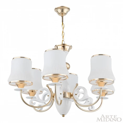 Подвесная люстра Arte Milano Florentia-1097 301097/6 Wh/Gd (220V, на цепи)