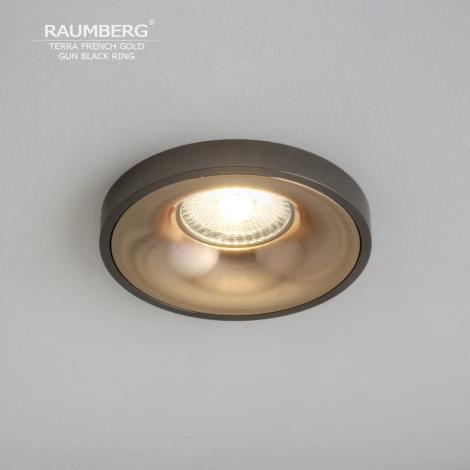 Встраиваемый светильник Raumberg TerraFGd\GBk French Gold\Gun Black