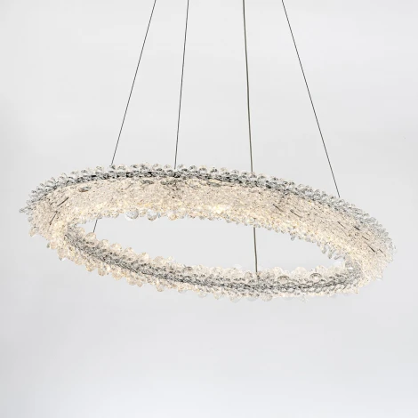 Подвесной светильник светодиодный хрустальный с пультом с регулировкой цветовой температуры и яркости Modelux MODESTYLE MS.5004.800 CR