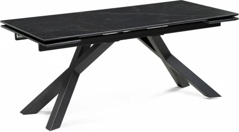 Керамический стол Хеме 180 (Хеме 180(240)х90х77 shakespeare black / черный) Woodville арт.588052