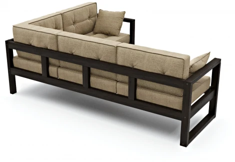 Диван Arsko Астер У венге бежевая рогожка