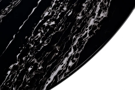 Стол журнальный овальный черный / хром 120*65*41см Garda Decor арт.30B-85511