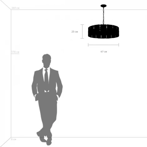Подвесная люстра Lightstar Novara 713287 (220V, хрусталь, на цепи, свеча, круглые)