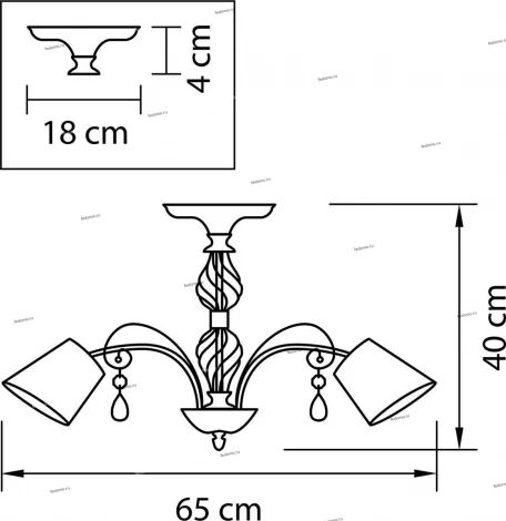 Потолочная люстра Lightstar Esedra 682056