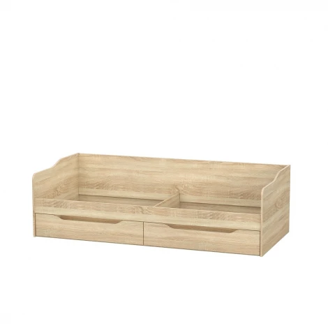 Кровать КР 1 с основанием и Матрас Арникаом Софт, дуб сонома