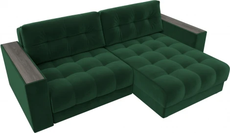 Диван угловой с декором Лига-049 НПБ Лига Диванов (Велюр) арт.128457