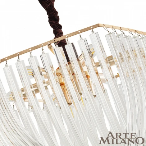 Подвесная люстра Arte Milano S.97378.D600.H430.E14.9 G (220V, на цепи, круглые)