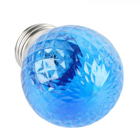 Лампа светодиодная Feron LB-385 52162 шарик синий прозрачный E27 1W 230V