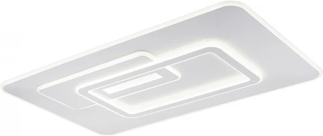 Потолочный светодиодный светильник Escada Rung 10294/3LED 182Вт, металл/акрил, белый (регулировка яркости, 220V, пульт управления)