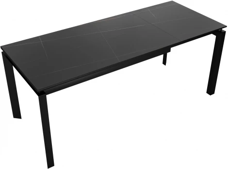 Стол DikLine KT120 мрамор черный Оникс,опоры черные