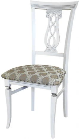 Стул Агнесс белый/серебро, Маркус серебро от фабрики Mebelik