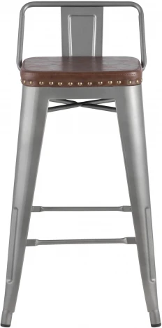 Стул полубарный Stool Group TOLIX SOFT серебристый УТ000001291