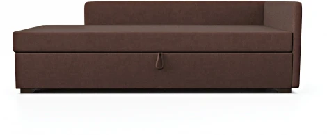 Диван-кровать Arsko Велес Угол правый велюр коричневый