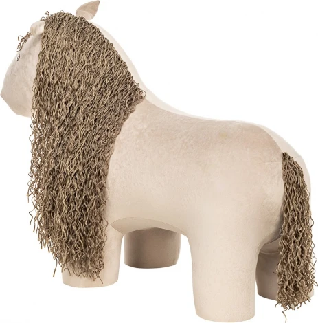 Пуф Leset Horse (Фанера,ДСП,Велюр/Бежевый) арт.4687204273674