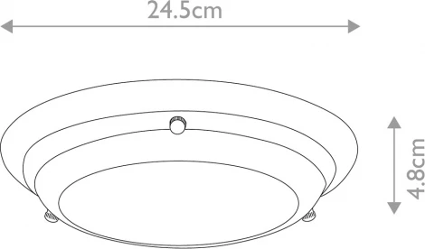 Потолочный светильник круглый Elstead Welland WELLAND-F-S-PC (LED, 220V, круглые, IP54)