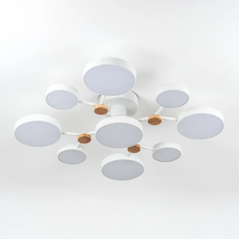 Потолочная люстра светодиодная с пультом с регулировкой цветовой температуры и яркости LED4U LED4U L3201-780 WT