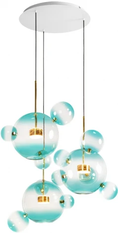 Подвесной светильник Loft It Bolle 2027-D3 Blue (LED, 220V, на проводе, шар, молекулы)