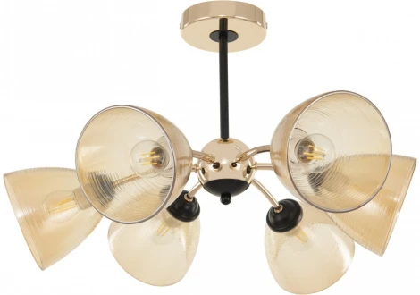 Потолочная люстра на штанге Arte Milano Napoli-329007 329007/3+3 GD.BK (220V)