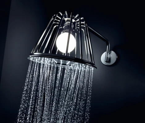 Верхний душ Axor LampShower Nendo 26031000 с подсветкой