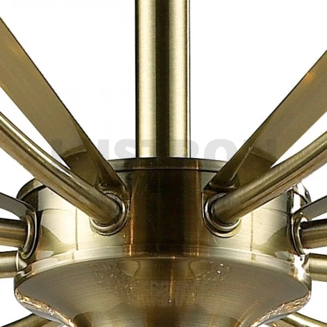 Потолочная люстра N-Light 917 917-09-53 antique brass + white crystal