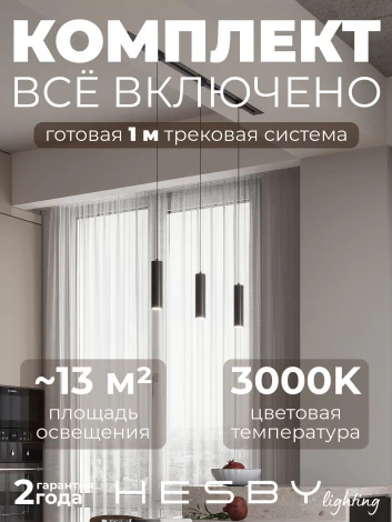 Трековая система в сборе однофазная встраиваемая 220V 30W Hesby Lighting Skylite №12 HSBL_kompl_S012_VI1B3K