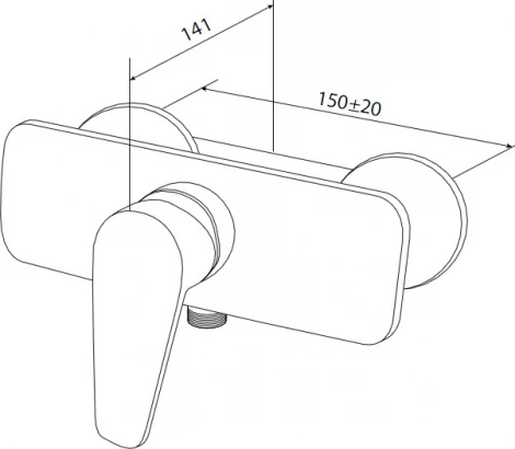 Смеситель Am.Pm Inspire F5020000 для душа