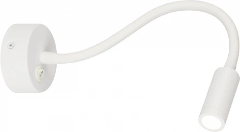 Настенный светильник светодиодный для чтения с выключателем ЭРА WL 33 WH (220V)