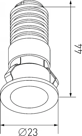 Встраиваемый светильник светодиодный DesignLed DL-RE DL-74180WH-1-WW (220V, круглые)