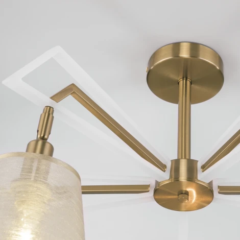 Потолочная люстра Eurosvet Alicante 60082/5 золотая бронза