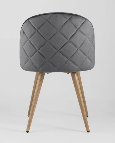 Стул Stool Group Лион велюр с ромбами серый УТ000003340