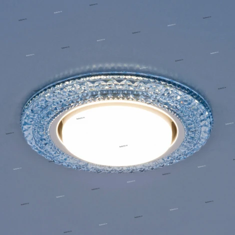 Встраиваемый точечный светильник Elektrostandard 3030 GX53 BL синий