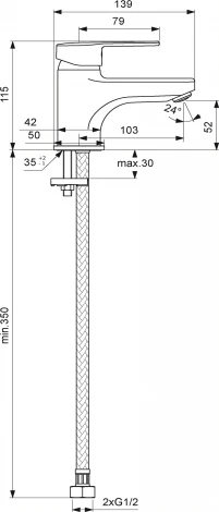Смеситель Vidima Logik BA275AA для раковины