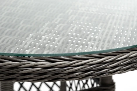 Плетеный круглый стол, диаметр 80 см, цвет графит 4SIS Эспрессо YH-T1661G-2 graphite