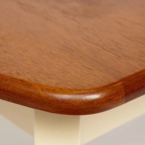 Стол ROBERTO (mod. EHR3248R+12 H4) rustic oak+cream (дуб+кремовый) (дерево гевея/мдф)
