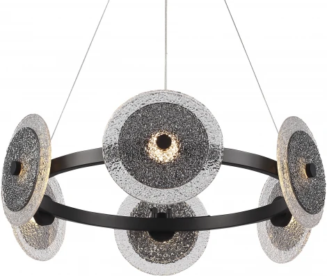 Подвесной светильник ST Luce Alumno SL6142.433.01 черный/дымчатый LED 1*34W 4000K (220V, на тросе)