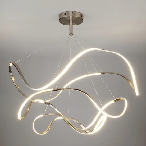 Подвесная люстра Eurosvet Filmy 90109/3 сатин-никель