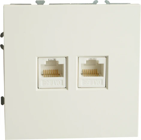 Розетка Ethernet RJ-45 (белый) Stekker Эмили 49874