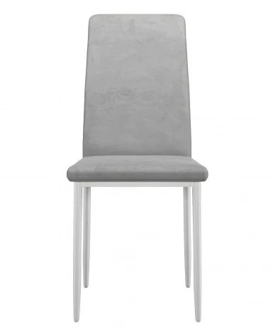 Стул DikLine 272 B22 GREY, ножки белые арт.00-00079502