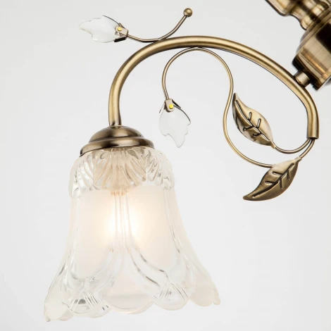 Подвесная люстра Eurosvet 30009 30009/3 античная бронза