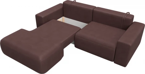 Диван угловой Лига-036 НПБ Классик левый угол Лига Диванов (Замша) арт.127739L