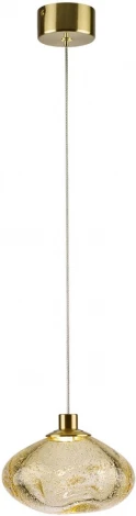 Подвесной светильник Odeon Light Mela 7042/4L янтарный/бронзов/металл/стекло LED 4W 3000K 220V (на проводе, круглые)