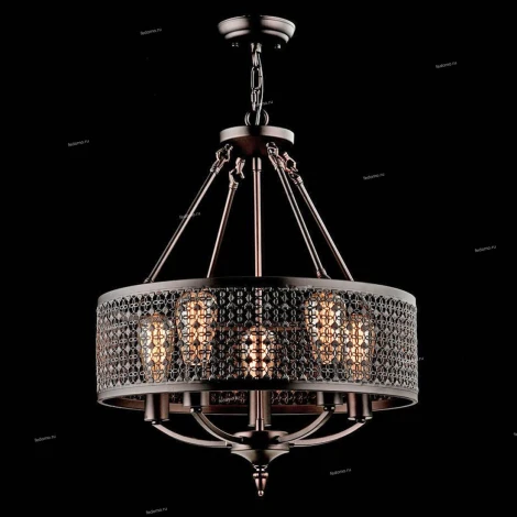 Подвесная люстра Freya Conte FR4166-PL-05C-BL (220V, на цепи)