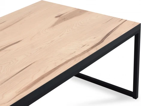 Стол журнальный Plank ОГОГО (арт.788921), (ЛДСП/Бежевый,Черный)
