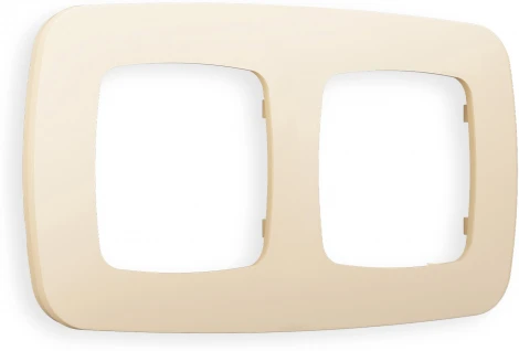 Рамка Ambrella Volt OMEGA Ecta (Бежевый матовый) 2-ая OF140332